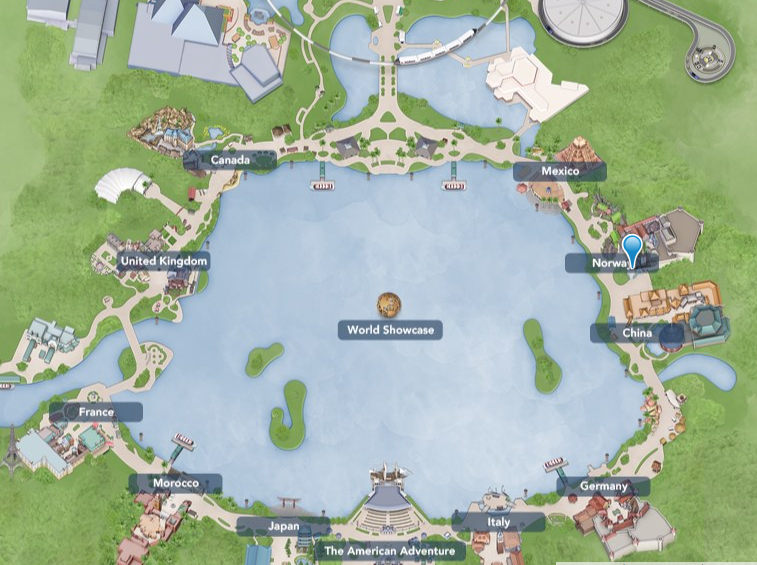 mapa do epcot