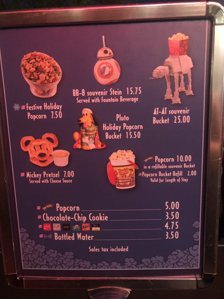 preço da pipoca na Disney